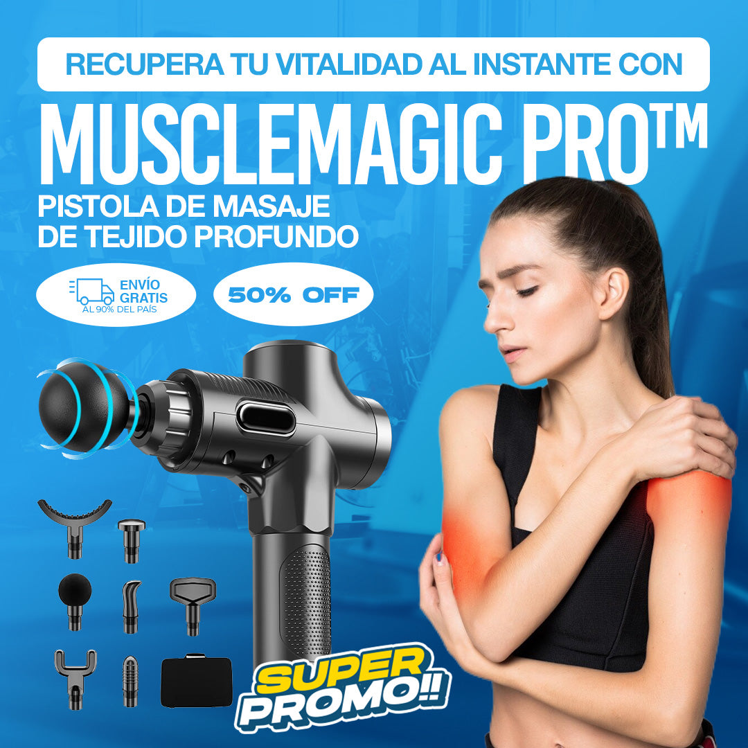 Recupera tú vitalidad al instante con MuscleMagic Pro™ by ANSGEC© | Tu cuerpo te lo agradecera